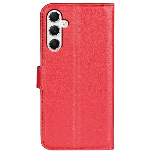 Klassisk Samsung Galaxy A35 flip etui - Rød Red
