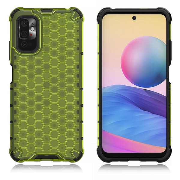 Bofink Honeycomb Xiaomi Redmi Note 10 5G Etui - Grøn Green