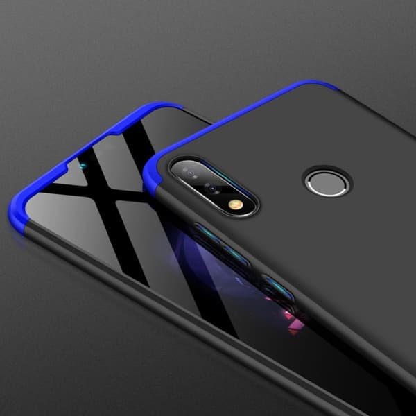 GKK ASUS ZenFone Max Pro (M2) 3-i-1 avtakbar deksel - Blå / Svart Multicolor