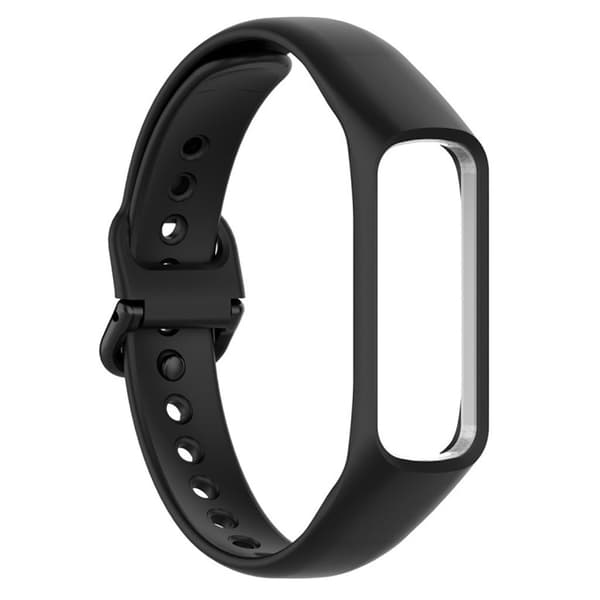 Samsung Galaxy Fit e klockarmband i silikon - Svart Svart
