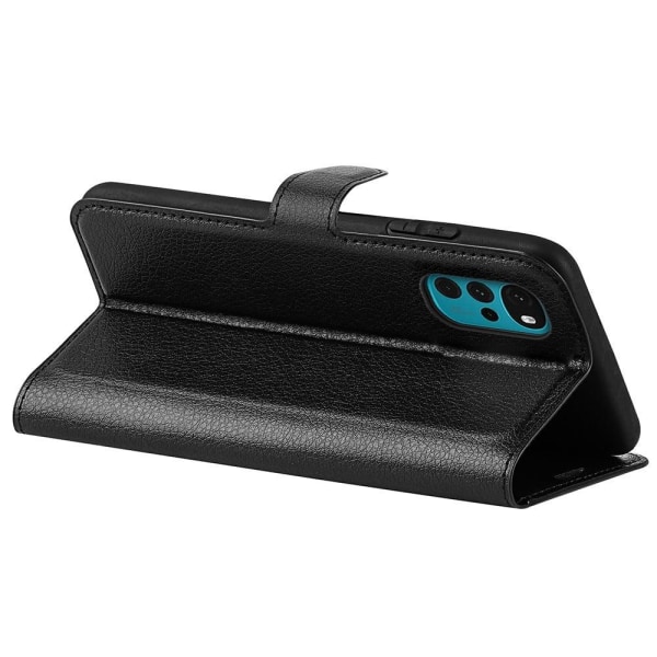 Klassisk Motorola Moto G22 flip etui - Sort Black