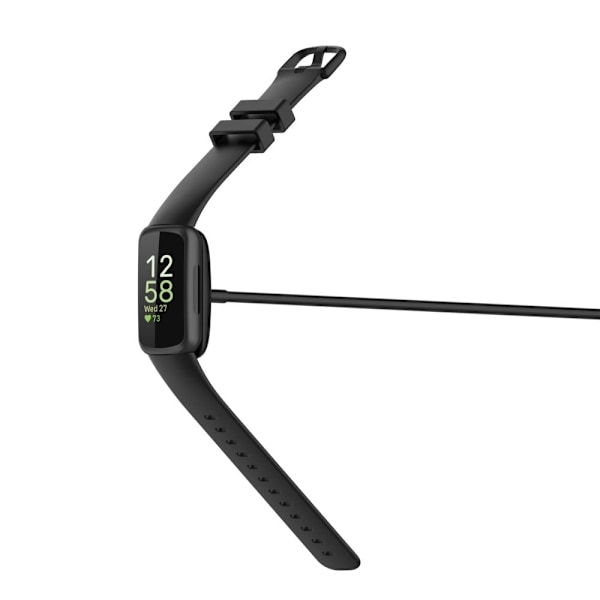 100 cm Fitbit Inspire 3 laddningskabel Svart