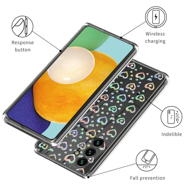 Deco Samsung Galaxy A24 4G Suojakotelo - Love Heart Multicolor