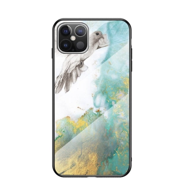 Fantasy Marmor iPhone 12 Pro Max skal - Flyga Duva multifärg