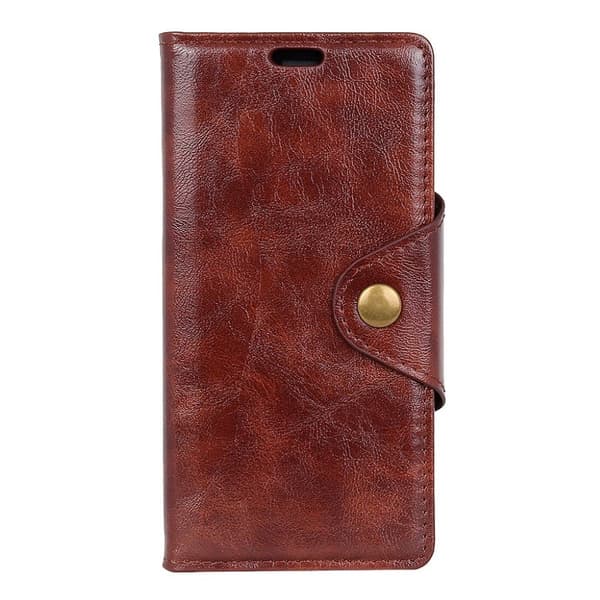Sony Xperia 10 Plus strukturert læretui - Brun Brown