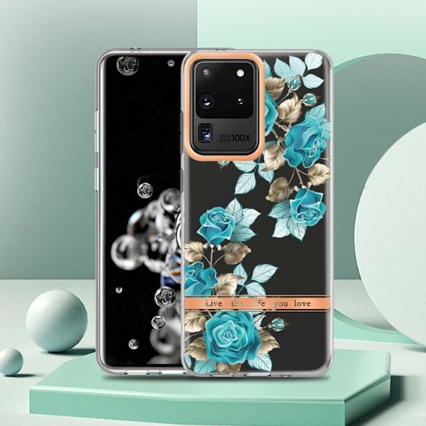 Supertunt och tåligt mjukfodral för Samsung Galaxy S20 Ultra - Blå Ros Blå