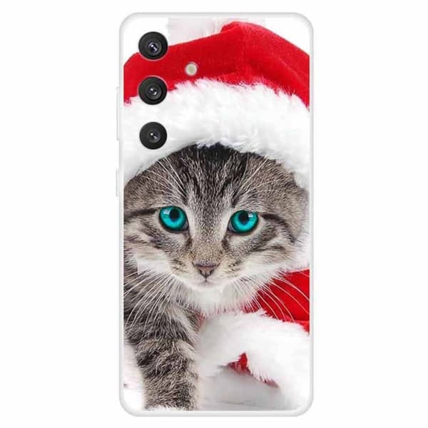 Imagine Samsung Galaxy S24 Plus cover - Kat Med Rød Hat Red