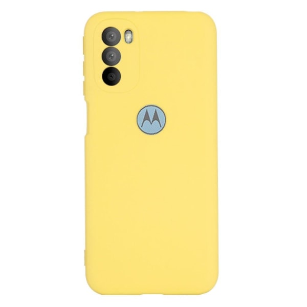 Matte Liquid Silikone Cover til Motorola Moto G41 / G31 - Gul Yellow