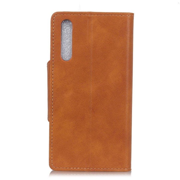 Alpha Samsung Galaxy M02 / Samsung Galaxy A02 læder flip etui - Brun Brown