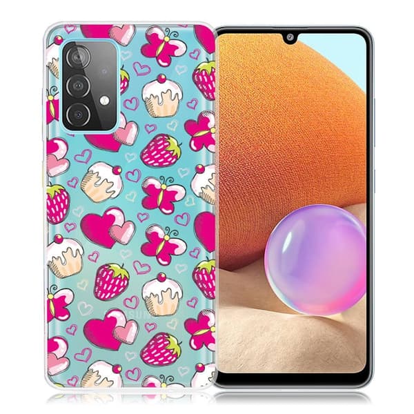 Deco Samsung Galaxy A32 kotelot - Kakku Multicolor