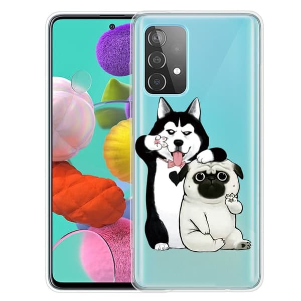 Deco Samsung Galaxy A73 Etui - To Hunde White