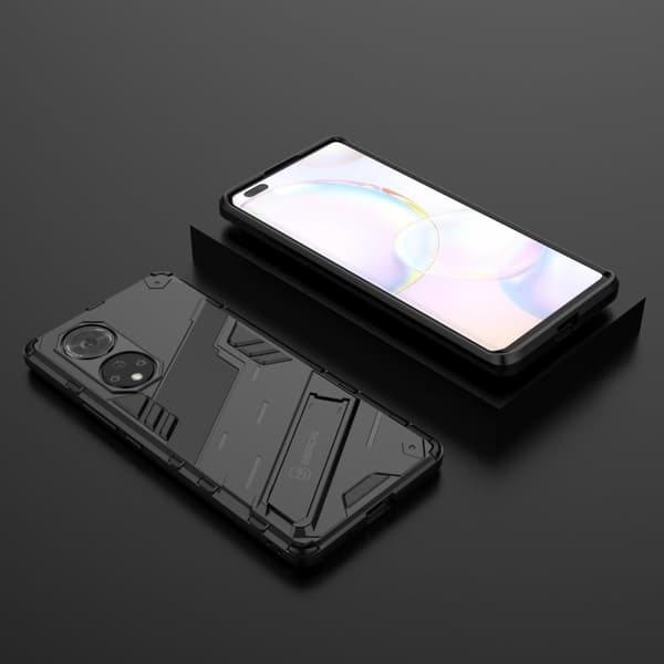 Stødsikker Hybrid Cover med A Moderne Touch til Huawei Nova 9 Pro / Honor 50 Pro - Sort Black