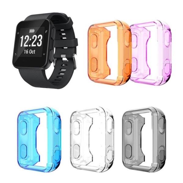 Garmin Forerunner 35 / 30 genomskinligt TPU-skydd - Transparent Blå Blå