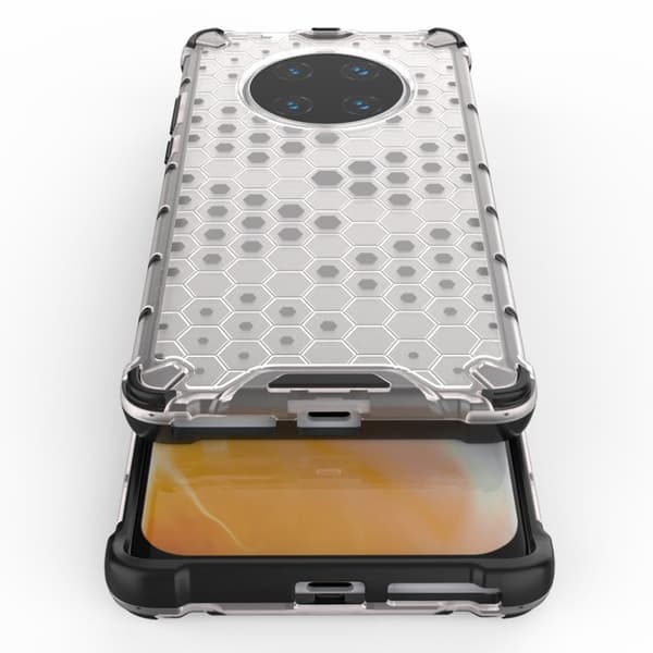 Bofink Honeycomb Huawei Mate 40 Pro skal - Vit Vit