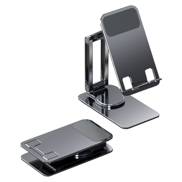 Universal aluminum alloy phone and tablet desktop stand - Grey Silvergrå