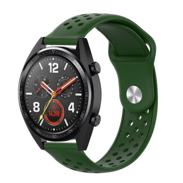 Samsung Galaxy Watch Active / Gear S2 silikone rem - militærgrøn Green