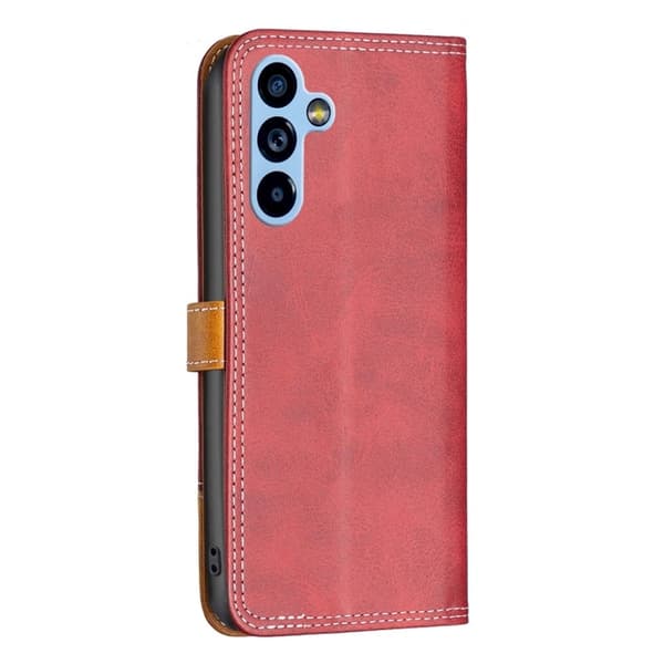 BINFEN tofarget læretui for Samsung Galaxy A54 - Rød Red
