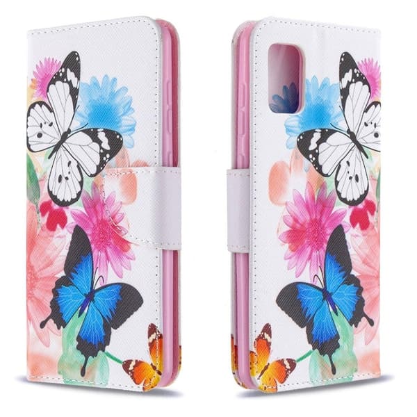 Wonderland Samsung Galaxy A31 Etui - Sommerfugle Multicolor
