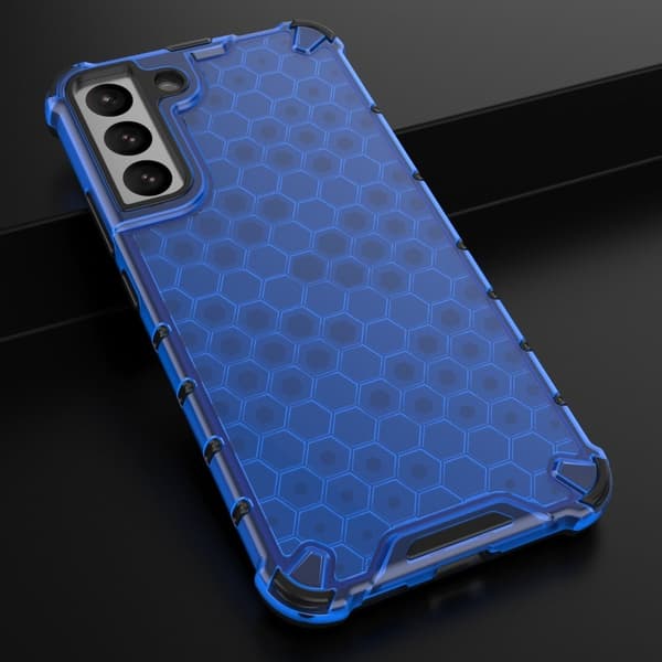 Bofink Honeycomb Samsung Galaxy S22 Plus Etui - Blå Blue