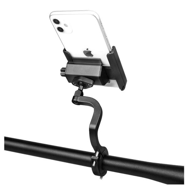 Universal bike phone holder mount - Long / Handlebar / Black Black