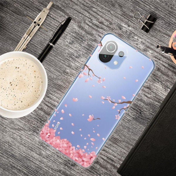 Deco Xiaomi Mi 11 Lite 5G / 11 Lite Suojakotelo - Pinkki Flower Pink