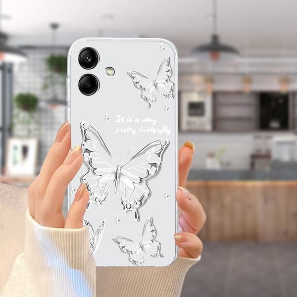 Imagine Samsung Galaxy A06 kotelot - Perhonen White