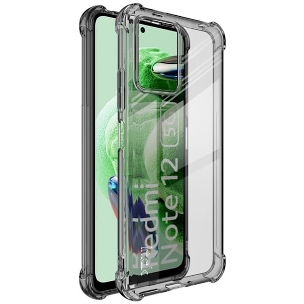 IMAK Airbag Cover for Xiaomi Poco X5 / Redmi Note 12 - Läpinäkyvä Musta Black