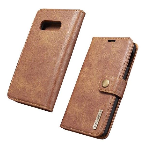 DG.MING Samsung Galaxy S10e 2-i-1 split læderetui - Brun Brown
