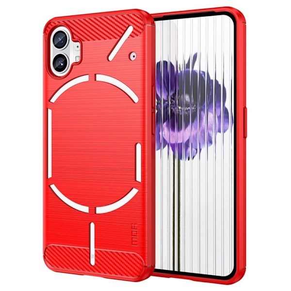 Carbon Flex Suojakotelo Nothing Phone (1) - Punainen Red