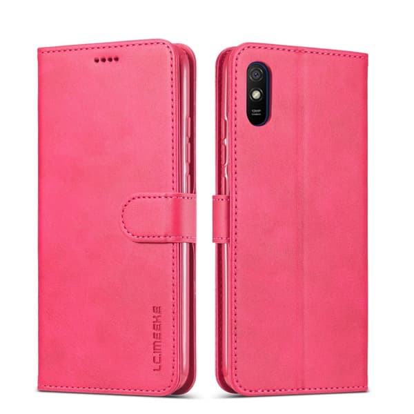 LC.Imeeke läder Xiaomi Redmi 9A fodral - Rosa Rosa