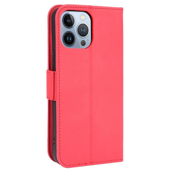 Moderni Nahkalaukku For iPhone 14 Pro Max - Punainen Red