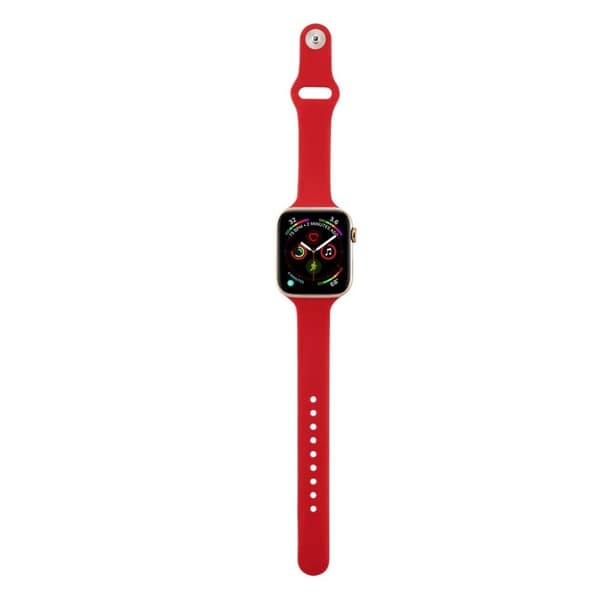 Apple Watch Series 5 40mm simpel silikone Urrem - Vandmelon Rød Red