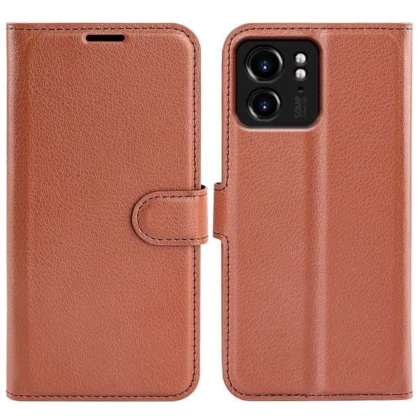 Klassisk Motorola Edge 40 Flip Etui - Brun Brown