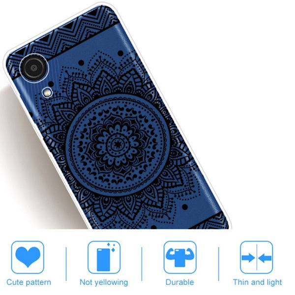 Deco Samsung Galaxy A03 Core Etui - Lace Blomst Black