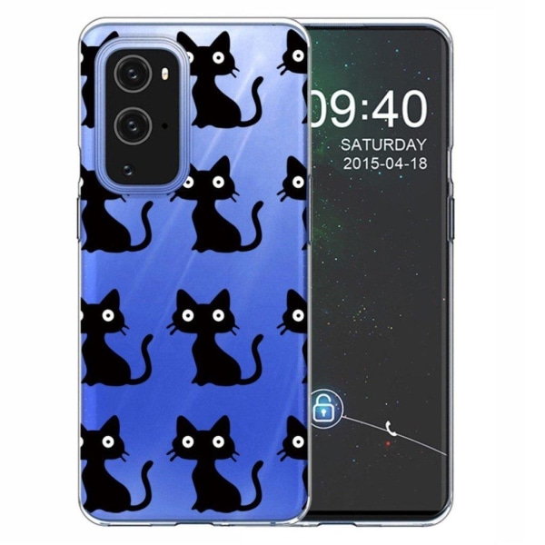 Deco OnePlus 9 Pro etui - sorte katte Black