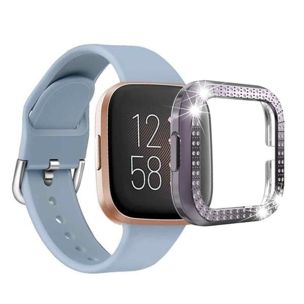Fitbit Versa 2 rombe ramme - grå Silver grey