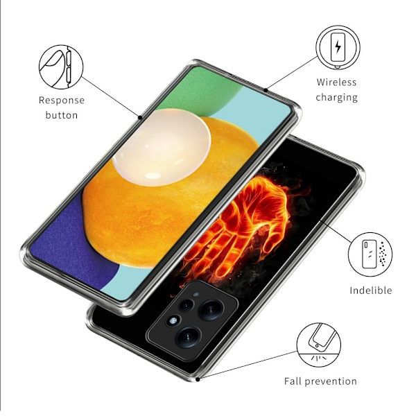Deco Xiaomi Redmi Note 12 deksel - Ildpalme Orange