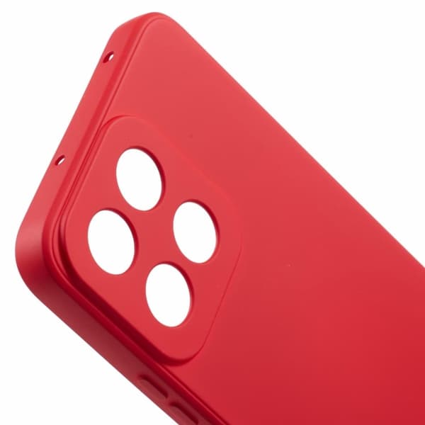 Mikrofiberfodrat Honor Play 60 Plus skal i mjukt gummi - Röd Röd