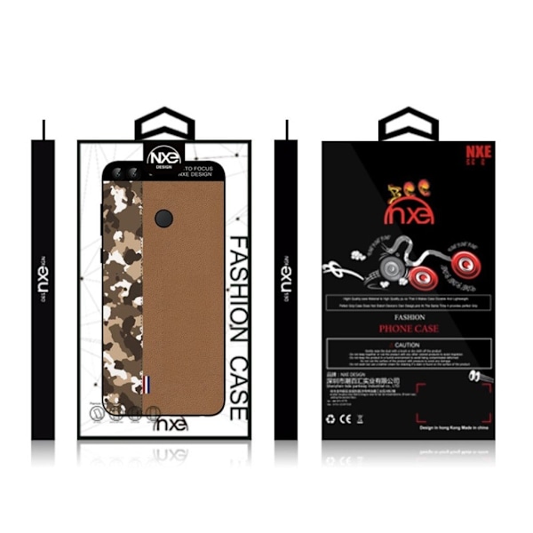 NXE Huawei P Smart kamouflage mønstret etui - Brun Kamouflage / Brun Brown