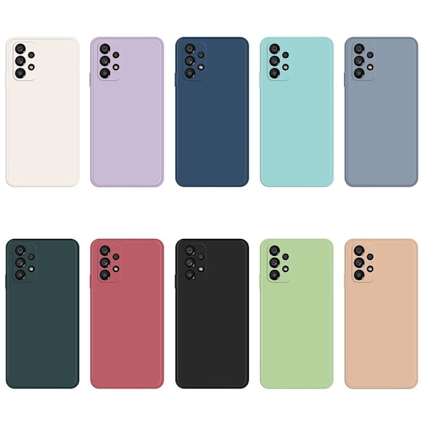 Skråt gummicover mod fald til Samsung Galaxy A73 - Sort Black