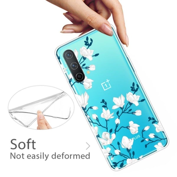 Deco OnePlus Nord CE 5G Suojakotelo - White Flowers White