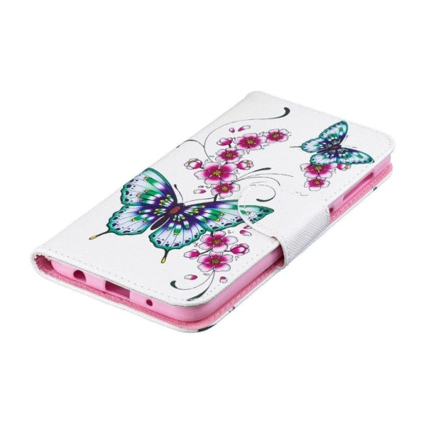 Wonderland Samsung Galaxy A10 etui - Sommerfugler og Blomster Multicolor