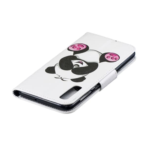 Samsung Galaxy A50 mønster læretui - Cute Panda Multicolor