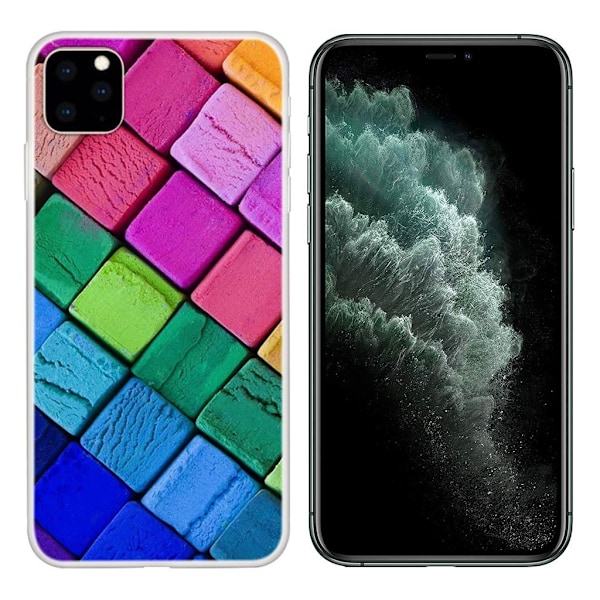 Deco iPhone 11 Pro Max deksel - Ruter Multicolor