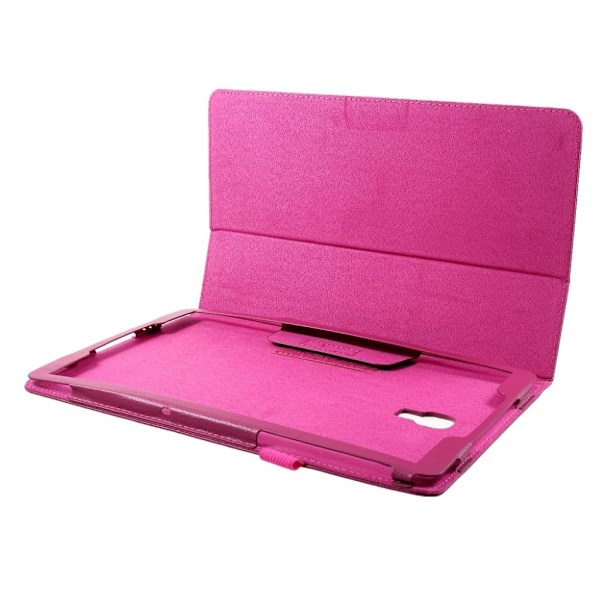Samsung Galaxy Tab A 10.5 skyddshölje syntetläder stående - Rosenröd Rosa