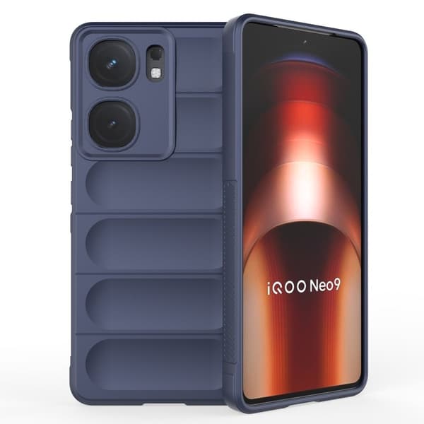 Blødt grebsformet Vivo iQOO Neo9 cover - Mørkeblå Blue