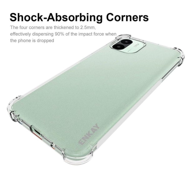 ENKAY klart faldsikkert etui til Xiaomi Redmi A1 Transparent