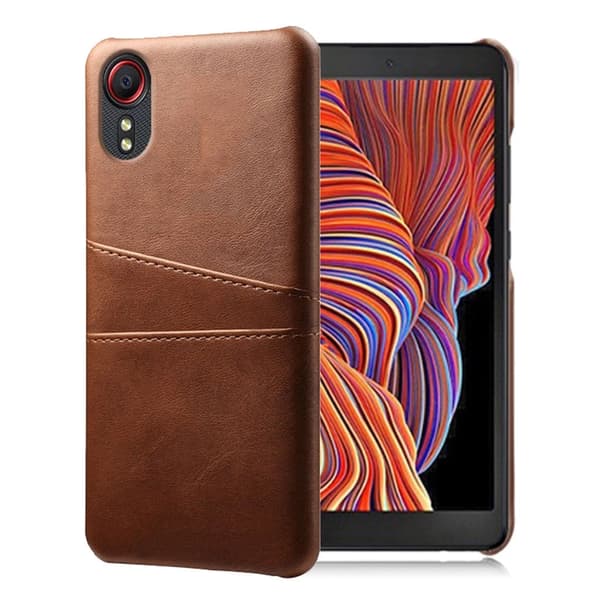 Dual Card Etui Samsung Galaxy Xcover 5 - Brun Brown