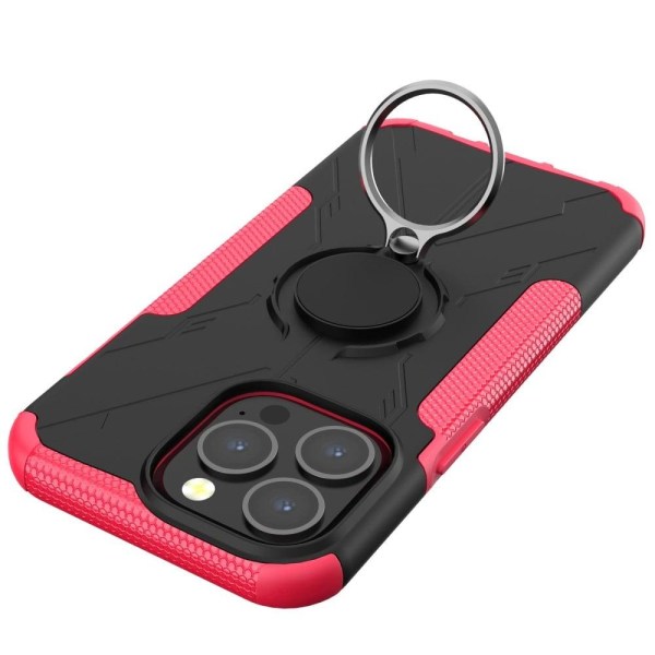 Kickstand cover with magnetic sheet for iPhone 13 Pro Max - Rose Pink
