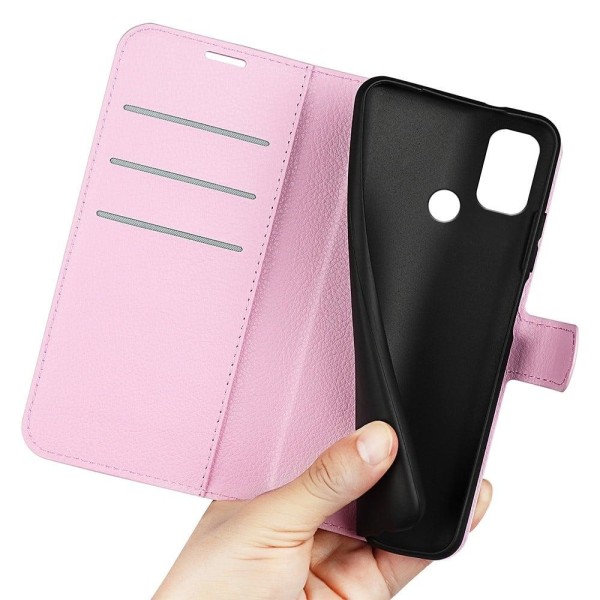 Klassisk Nokia G11 Plus Flip Etui - Lyserød Pink